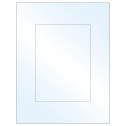 5" x 7" White Mid Gloss Rectangular Sheet Labels