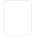 5" x 7" White Matte Litho Rectangular Sheet Labels
