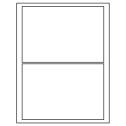 7.5" x 5.125" White Matte Litho Rectangular Sheet Labels