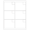4" x 3.33" White Rectangular Sheet Labels