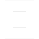 3.8584" x 4.8037" White Matte Litho Rectangular Sheet Labels