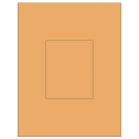 3.8584" x 4.8037" Pastel Orange Rectangular Sheet Labels