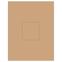 3.1494" x 3.3072" Brown Kraft Rectangular Sheet Labels