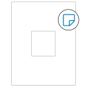 3.1494" x 3.3072" White Rectangular Sheet Labels - Removable Adhesive