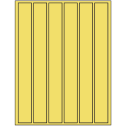 1.18" x 10.6" Pastel Yellow Rectangular Sheet Labels