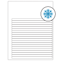 7.625" x 0.375" White Rectangular Sheet Labels - Freezer Grade Adhesive