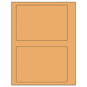 6.78" x 4.75" Pastel Orange Rectangular Sheet Labels