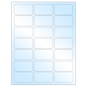 2.512" x 1.378" White Premium High Gloss Rectangular Sheet Labels