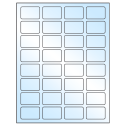 1.75" x 1.125" White Premium High Gloss Rectangular Sheet Labels