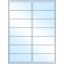 4" x 1.4375" White Premium High Gloss Rectangular Sheet Labels