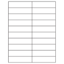 4.25" x 1.1" Clear Matte Rectangular Sheet Labels