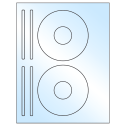 4.625" x 4.625" White Premium High Gloss Sheet Labels