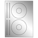 4.625" x 4.625" Silver Foil Sheet Labels