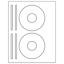 4.625" x 4.625" White Polyester Sheet Labels
