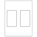 3" x 5" White Matte Litho Rectangular Sheet Labels