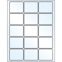 2.5" x 2" Crystal Clear Rectangular Sheet Labels