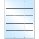 2.5" x 2" White Premium High Gloss Rectangular Sheet Labels