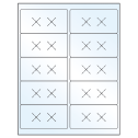 4" x 2" Crystal Clear Rectangular Sheet Labels