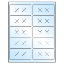 4" x 2" White Premium High Gloss Rectangular Sheet Labels