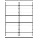 4" x 1" White Matte Litho Rectangular Sheet Labels