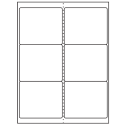 4" x 3.33" White Polyester Rectangular Sheet Labels