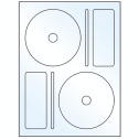 4.656" x 4.656" Crystal Clear Sheet Labels