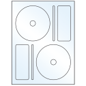 4.656" x 4.656" White Mid Gloss Sheet Labels