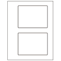 5.5" x 4.125" White Polyester Rectangular Sheet Labels