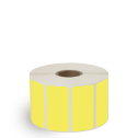 2" x 1" Yellow - Thermal Transfer Labels - 1" Core - Removable Adhesive