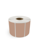 2.25" x 1.25" Brown - Thermal Transfer Labels - 1" Core - Removable Adhesive