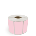 2.25" x 1.25" Pink - Thermal Transfer Labels - 1" Core - Freezer Grade Adhesive