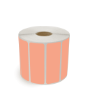 3" x 1" Fluorescent Orange - Direct Thermal Labels - 1" Core - Freezer Grade Adhesive