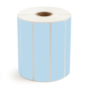4" x 1" Blue - Direct Thermal Labels - 1" Core