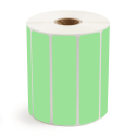 4" x 1" Fluorescent Green - Direct Thermal Labels - 1" Core - Removable Adhesive