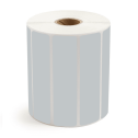 4" x 1" Gray - Direct Thermal Labels - 1" Core - Removable Adhesive