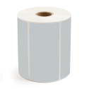 4" x 2" Gray - Direct Thermal Labels - 1" Core - Freezer Grade Adhesive