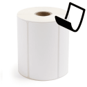 4" x 2" Blockout - Thermal Transfer Labels - 1" Core - Freezer Grade Adhesive