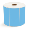 4" x 2" Dark Blue - Direct Thermal Labels - 1" Core / 5" Outer Diameter - Removable Adhesive