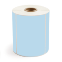 4" x 3" Blue - Direct Thermal Labels - 1" Core - Removable Adhesive