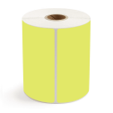 4" x 8" Chartreuse - Thermal Transfer Labels - 1" Core - Acrylic