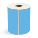 4" x 8" Dark Blue - Thermal Transfer Labels - 1" Core - Freezer Grade Adhesive