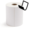 4" x 8" Blockout - Thermal Transfer Labels - 1" Core