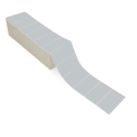 4" x 2" Gray - Direct Thermal Labels - Fanfold - Removable Adhesive