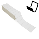 4" x 2" Blockout - Thermal Transfer Labels - Fanfold - Removable Adhesive