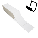 4" x 4" Blockout - Thermal Transfer Labels - Fanfold
