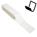 4" x 6.5" Blockout - Thermal Transfer Labels - Fanfold - Removable Adhesive