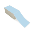 4" x 8" Blue - Direct Thermal Labels - Fanfold - Acrylic