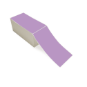 4" x 8" Grape - Direct Thermal Labels - Fanfold - Removable Adhesive