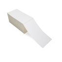 4" x 8" White - Thermal Transfer Labels - Fanfold - Removable Adhesive
