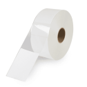 4" x 13" White - Thermal Transfer Labels - 3" Core / 12" Outer Diameter (No Perf) - PET Liner